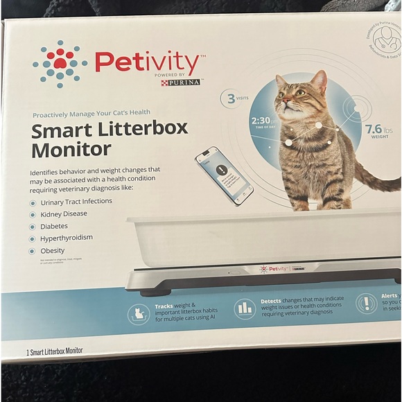 $199 NEW in Box Petivity Smart Litter Box Monitor by Purina - Picture 2 of 2